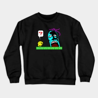 Pud Pud Meets a Moai Head - ZX Spectrum 8-Bit Legend Crewneck Sweatshirt